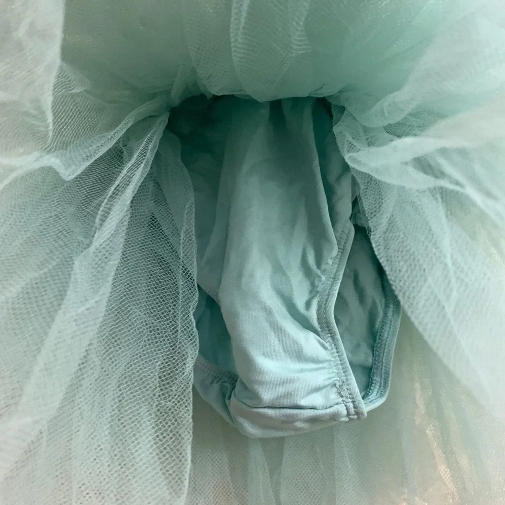 Mila & Rose Ballerina Aqua Tulle Tank Ballet‎ Tutu Dress Size 6-12M